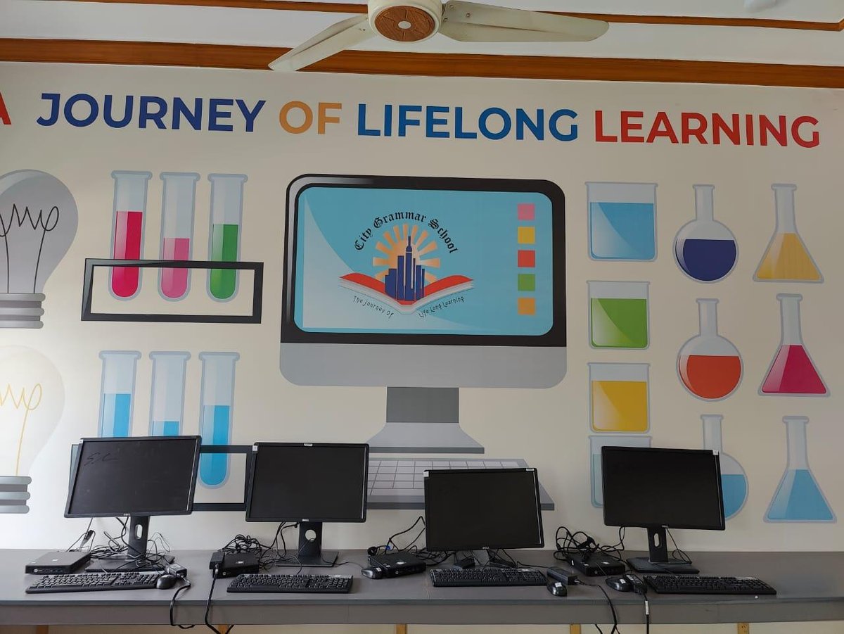 Computer lab at City Grammar School PWD Campus